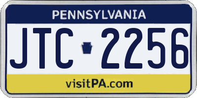 PA license plate JTC2256