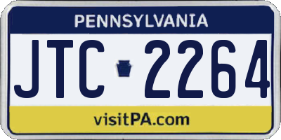 PA license plate JTC2264
