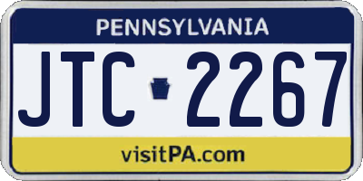 PA license plate JTC2267