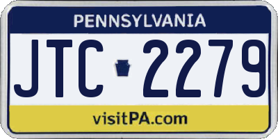 PA license plate JTC2279