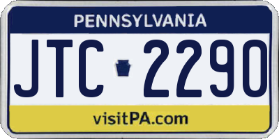 PA license plate JTC2290