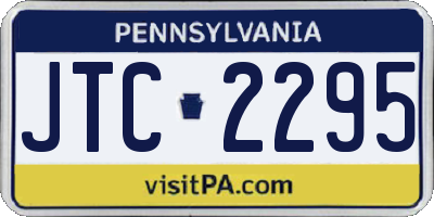 PA license plate JTC2295