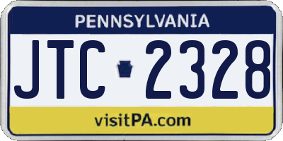 PA license plate JTC2328
