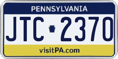 PA license plate JTC2370