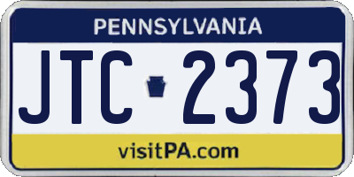 PA license plate JTC2373