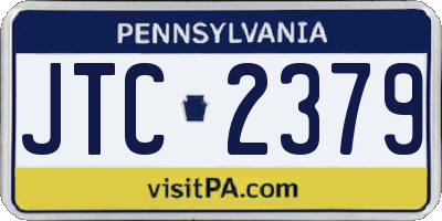 PA license plate JTC2379