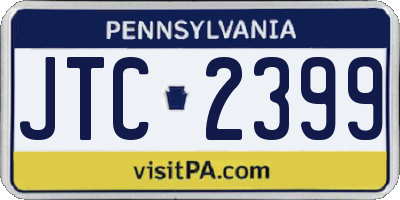 PA license plate JTC2399