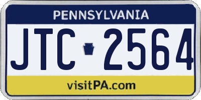 PA license plate JTC2564