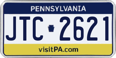 PA license plate JTC2621
