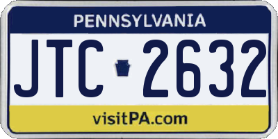 PA license plate JTC2632