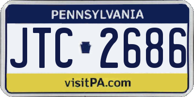 PA license plate JTC2686