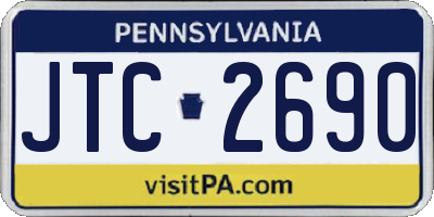 PA license plate JTC2690