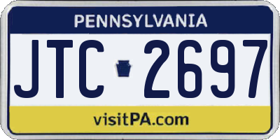 PA license plate JTC2697