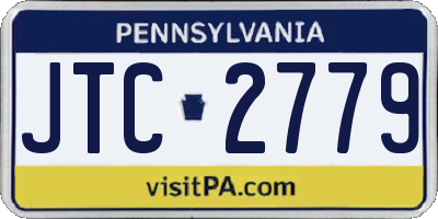 PA license plate JTC2779