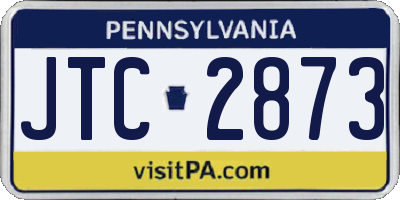 PA license plate JTC2873