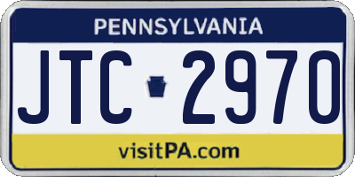 PA license plate JTC2970