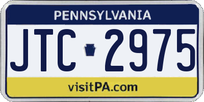 PA license plate JTC2975