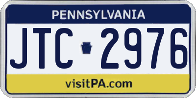 PA license plate JTC2976