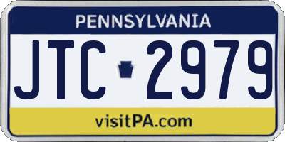 PA license plate JTC2979