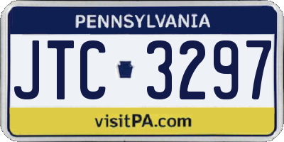 PA license plate JTC3297
