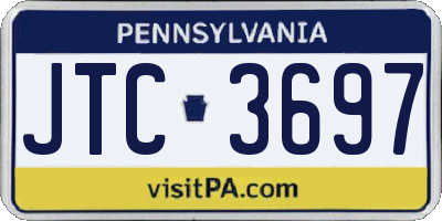 PA license plate JTC3697