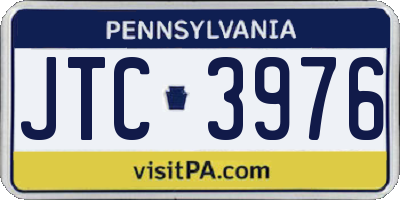 PA license plate JTC3976