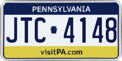 PA license plate JTC4148