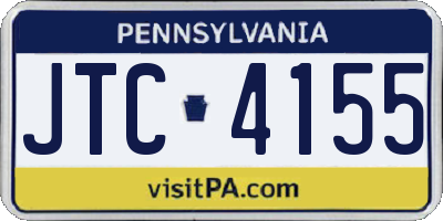 PA license plate JTC4155