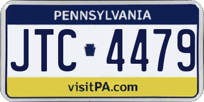 PA license plate JTC4479