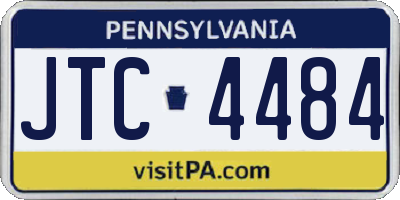 PA license plate JTC4484