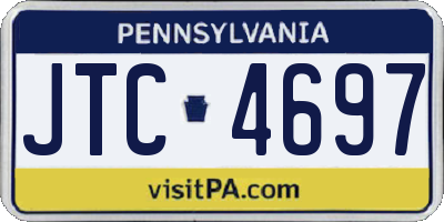 PA license plate JTC4697