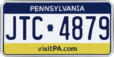 PA license plate JTC4879