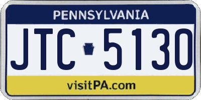 PA license plate JTC5130