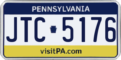 PA license plate JTC5176