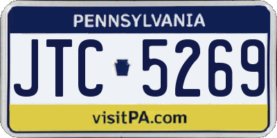 PA license plate JTC5269