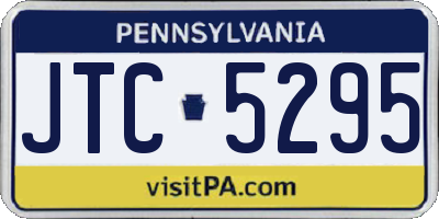 PA license plate JTC5295