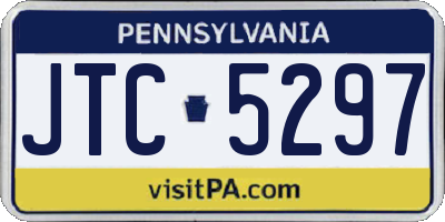 PA license plate JTC5297