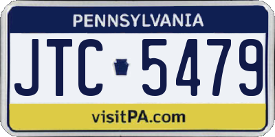 PA license plate JTC5479