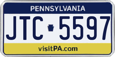 PA license plate JTC5597