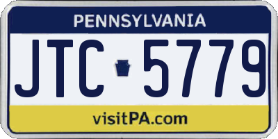 PA license plate JTC5779