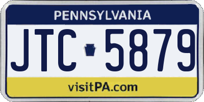 PA license plate JTC5879