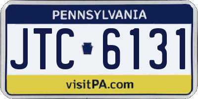 PA license plate JTC6131