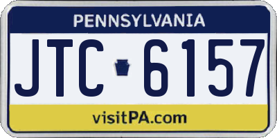 PA license plate JTC6157