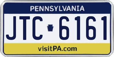 PA license plate JTC6161