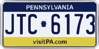 PA license plate JTC6173