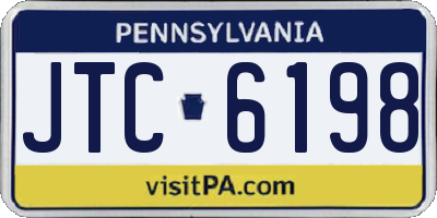 PA license plate JTC6198