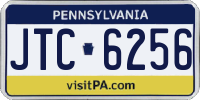 PA license plate JTC6256