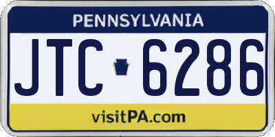 PA license plate JTC6286