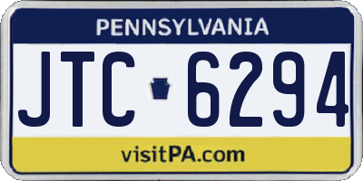 PA license plate JTC6294