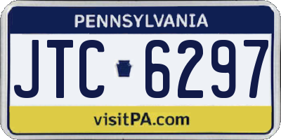 PA license plate JTC6297